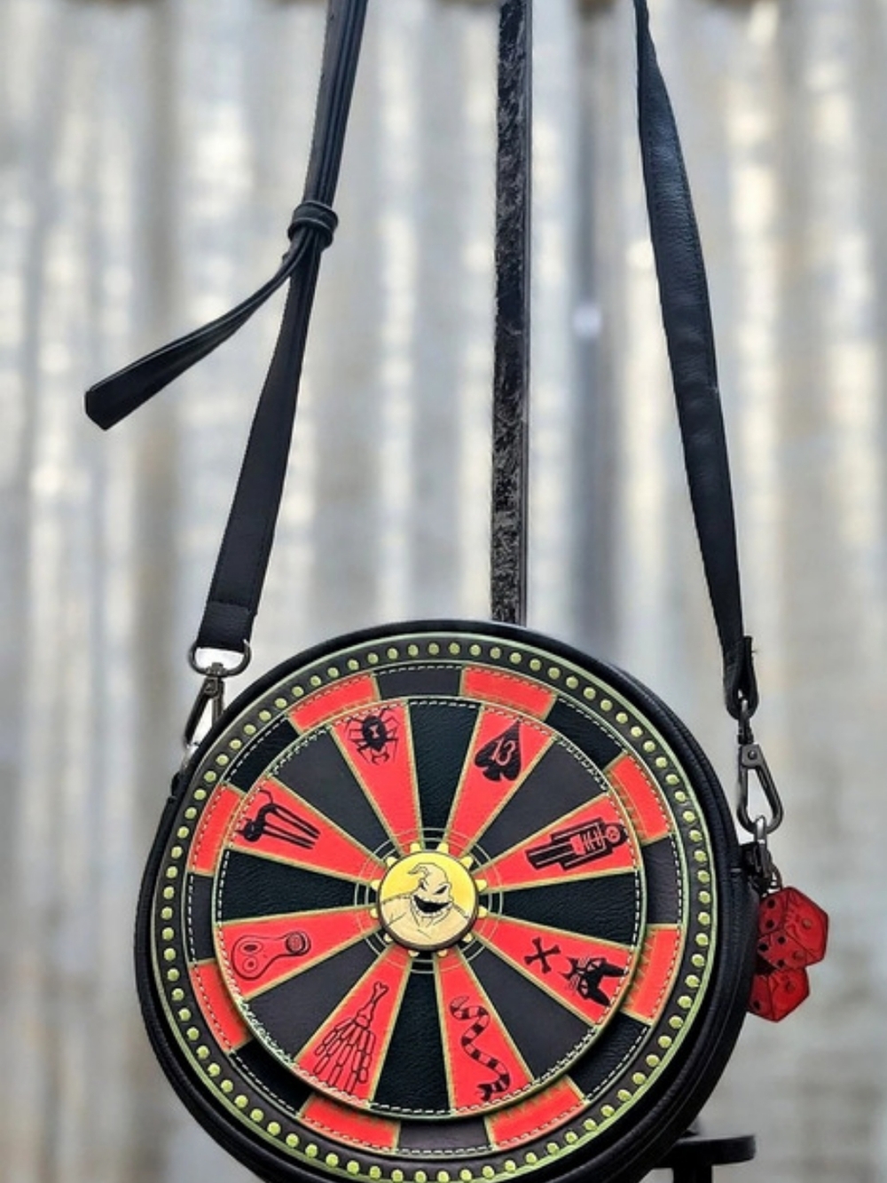 Loungefly Disney Nightmare Before Christmas Oogie Boogie Roulette Crossbody Glow